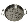 Panela Cozimento a Vapor peixes legumes Espagueteira aço inox 7 litros tampa de vidro - 8
