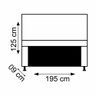 Kit Cabeceira Calçadeira Baú King 1,95cm Madrid Suede Cinza - 3
