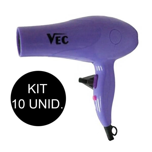 Secador De Cabelo Portátil Pequeno Profissional 110v 3000w Cor Roxo