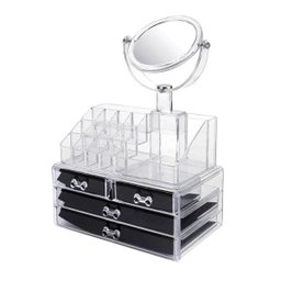 Organizador de Maquiagem Make Estojo Espelho Batom Gaveta Beleza - 2