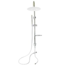 Chuveiro Luxo Aço Inox Cromado Chuveirinho Parede Externo Banheiro - 1