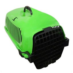 Caixa de Transporte Cachorro Gato Caes Animal de Estimaçao Viagem Alça Aviao Tamanho M - 1