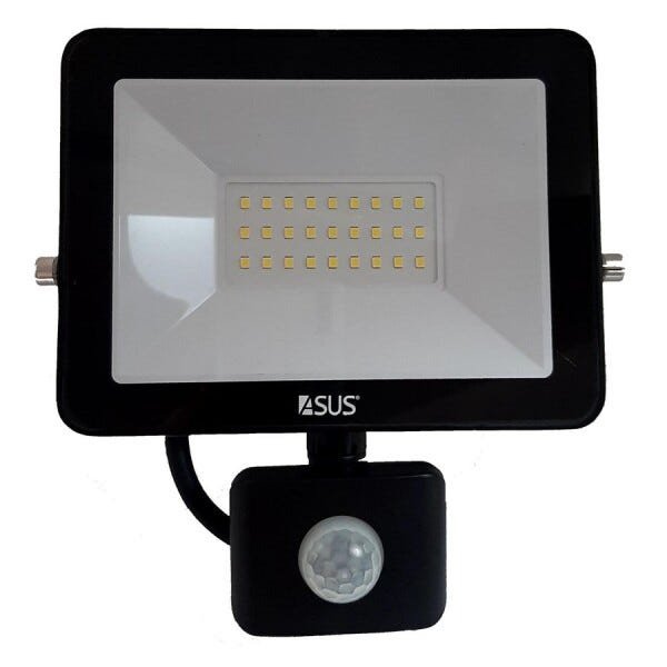Refletor com Sensor de Presença Movimento 30W Lâmpada LED Iluminaçao Jardim Holofote Luz Casa - 1