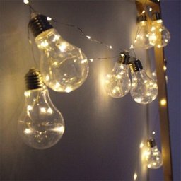 Varal Luminária 10 Lâmpadas Led Branco Arame Quente Decoração Interna Externa Casamento Festas - 3