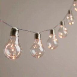Varal Luminária 10 Lâmpadas Led Branco Arame Quente Decoração Interna Externa Casamento Festas - 6