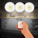 Ver imagem 1 de Kit 3 Lâmpadas Luminária LED Controle sem Fio Spot Remoto 15W