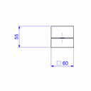 Ver imagem 2 de Acabamento para registro de gaveta até 1\ Deca Polo Cromado