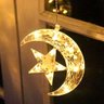 Pisca Pisca Lua Estrelas 138 Led Cortina Cascata Decoração Janela Parede Natal Casamento Jardin - 3