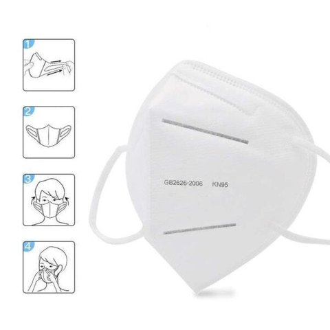 Mascara KN95 Kit 10 uni. Reutilizável Respirador Proteção Profissional PFF2 EPI Respiratoria