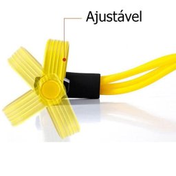 Elastico Extensor 4 tubos Academia Casa abdominal cordas Pilates Tonificação exercicio - 2