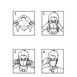 Mascara Respiratoria KN95 Kit 10 Uni Profissional Proteção PFF2 Respirador EPI N95 - 10