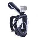 Ver imagem 4 de Mascara de Mergulho Full Face Snorkel Suporte Câmera Anti Embaçamento Praia Piscina