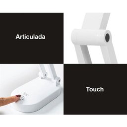 Luminária de Mesa Touch Dobrável Abajur sem Fio Led Articulada Recarregavel Iluminaçao Lâmpada 3 - 8