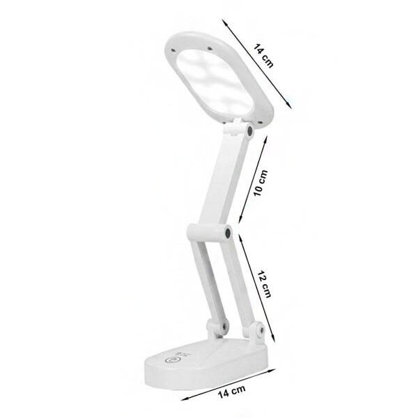 Luminária de Mesa Touch Dobrável Abajur Sem Fio LED Articulada Recarregavel Iluminaçao Lâmpada 3 - 4