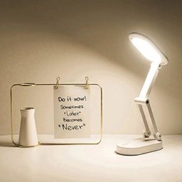 Luminária de Mesa Touch Dobrável Abajur sem Fio Led Articulada Recarregavel Iluminaçao Lâmpada 3 - 5
