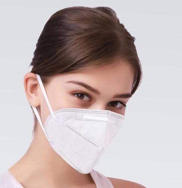 Mascara Kn95 Kit 5 Uni Respiratoria Profissional Proteção Pff2 Respirador Epi N95 - 5