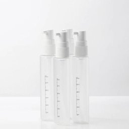 Dispenser Garrafa Portátil 4 em 1 Viagens Loção Shampoo Gel Cremes Rosa - 5