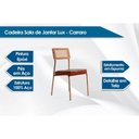 Ver imagem 2 de Cadeira Jantar Lux 1741 Aço 2 un Dourado/Bamboo Carraro