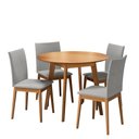 Ver imagem 5 de Mesa de Jantar Olive 4 Lugares Redonda 1,03 Babus - Imbuia / Imbuia