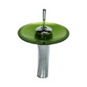 Ver imagem 2 de COMBO 2 EM 1 GABINETE DE VIDRO 40CM AC COM CUBA QUADRADA + TORNEIRA IBIZA - VERDE OLIVA