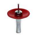 Ver imagem 2 de COMBO 2 EM 1 GABINETE DE VIDRO 40CM AC COM CUBA QUADRADA + TORNEIRA IBIZA - VERMELHO FERRARI