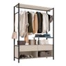 Guarda-roupa Solteiro Artefamol Barcelona Closet Preto-off-white - 2