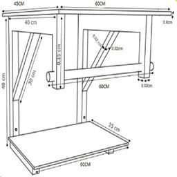 GABINETE DE VIDRO 60CM IQ INOX COM CUBA OVAL - MARROM - 4