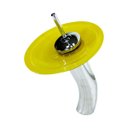 Ver imagem 2 de COMBO 2 EM 1 GABINETE DE VIDRO 60CM AC COM CUBA OVAL + TORNEIRA IBIZA - AMARELO