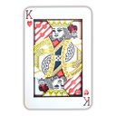 Ver imagem 1 de Quadro Carta de Baralho, Carta Rei, King, Mdf 60cm