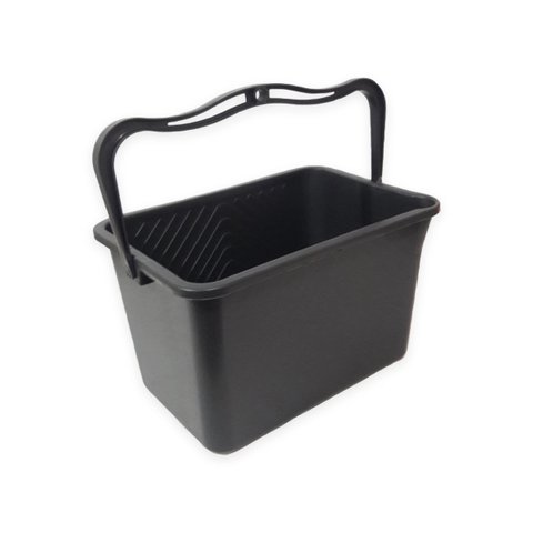Kit 12 Balde Pintura Plástico Preto com Alça 10 Litros