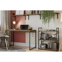 Ver imagem 6 de Módulo de Quarto Casal Kit 3 Prateleiras Industrial Li009 21x72x29 Freijo-preto - Kappesberg