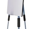 Lousa Quadro Branco Flip Chart Office 90x67 Cm Moldura Alumínio Porta Bloco de Papel Tripé Retrátil - 4