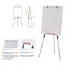Lousa Quadro Branco Flip Chart Office 90x67 Cm Moldura Alumínio Porta Bloco de Papel Tripé Retrátil - 2