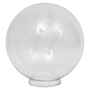 Globo de Vidro Transparente Esférico C/colar 15x35 Primeira