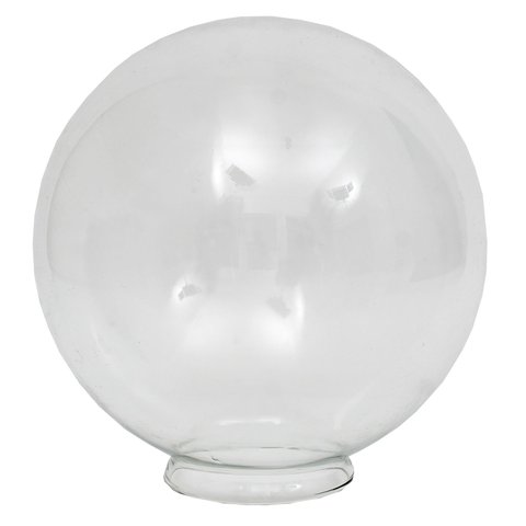 Globo de Vidro Transparente Esférico C/colar 15x35 Primeira
