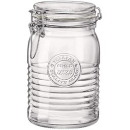 Pote de Vidro Hermético Officina 1 litro  Feito na Itália - 1