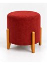 Ver imagem 1 de Puff Thor Decoração Sala Quarto Casa Renassi Suede Vermelho Vermelho Marsala