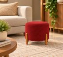 Ver imagem 3 de Puff Thor Decoração Sala Quarto Casa Renassi Suede Vermelho Vermelho Marsala