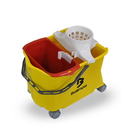 Balde Espremedor para Mop Úmido Doblô 20 Litros B20Sam Standard Amarelo Bralimpia - 1