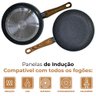 Conjunto de Panelas Indução Revestimento Cerâmica Granito Cinza Yafo 5 Peças - Lehaví - 2
