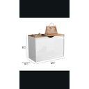 Ver imagem 3 de Sapateira Pequena 2 Andares para Calçados até Número 42:branco Nature