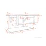 GABINETE DE VIDRO 70CM IQ INOX COM CUBA QUADRADA - BRANCO - 3