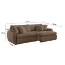 Ver imagem 2 de Sofá Cama 270 Cm Braço 15 Cm Retrátil e Reclinável Inova Meu Sofá Online