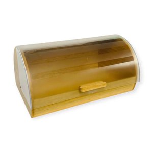 Porta Pão Paniere de Bambu com Tampa Basculante Jolitex - Porta Pão Paniere