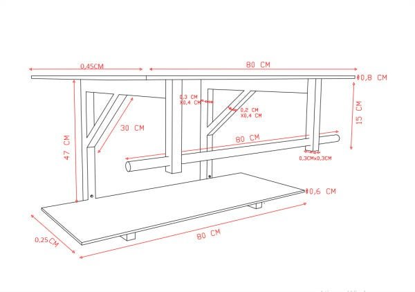 Gabinete de Vidro 80cm Iq Inox com Cuba Oval - Verde - 4