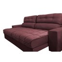 Ver imagem 6 de Sofá Retrátil e Reclinável 2,12m Molas Ensacadas Cama Inbox Brasil Velusoft Vinho