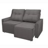 Sofá Retrátil Reclinável 2 Lugares Moderno e Confortável para Recepção e Sala Veludo Oslo:cinza - 3