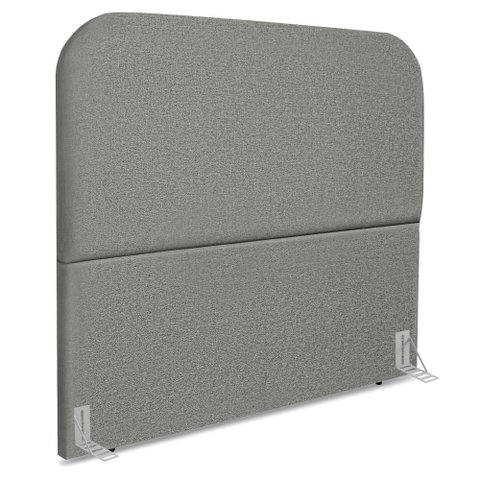 Cabeceira Casal 140 Cm com Frame Alana Linho Cinza Escuro Artte