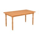 Ver imagem 1 de Mesa de Jantar em Madeira 125x80cm Natural Acetinado Piratini