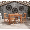 Ver imagem 2 de Mesa de Jantar em Madeira 125x80cm Natural Acetinado Piratini